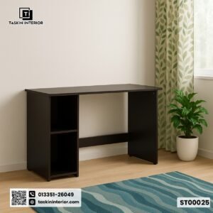 Elegant Black Study Table – By Taskin Interior
